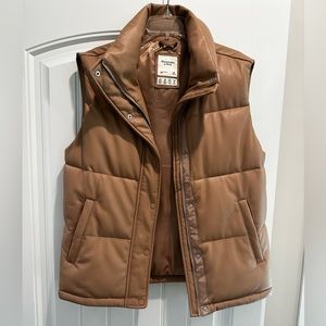 Abercrombie Vegan Leather Vest